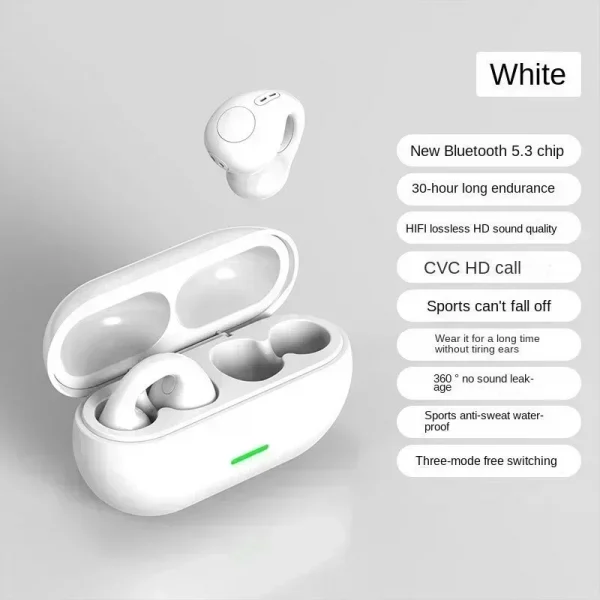 New Original T75 Bone Conduction Wireless Bluetooth 5.3 Headphones Sports Earphones HiFi Sound Quality Waterproof TWS Headset